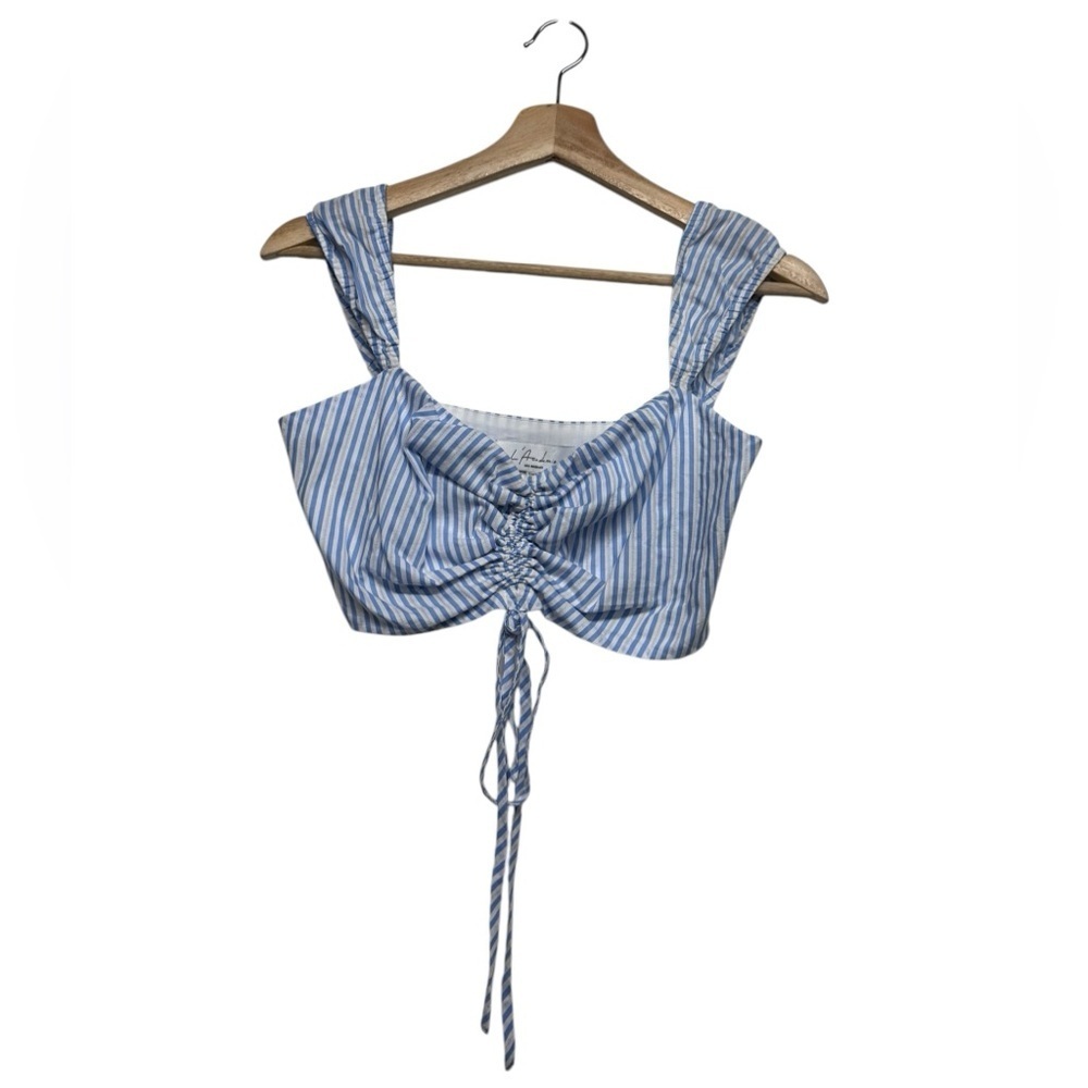 NWOT REVOLVE L’ACADEMIE The Catalina Top Sky Stripe S - Picture 4 of 9